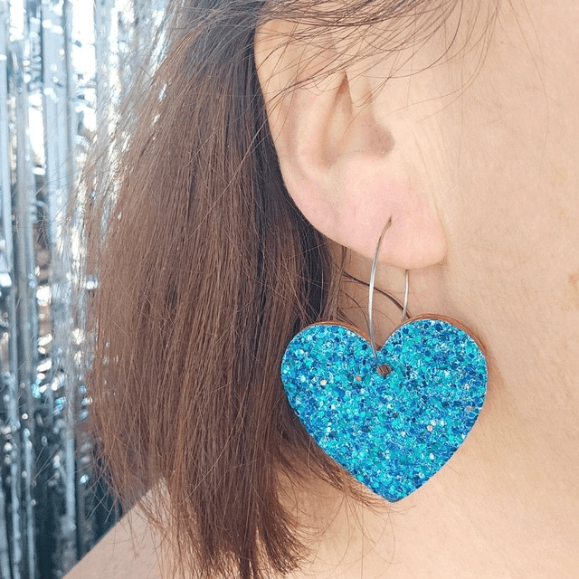 BO en cuir & paillettes "Sweetheart" 