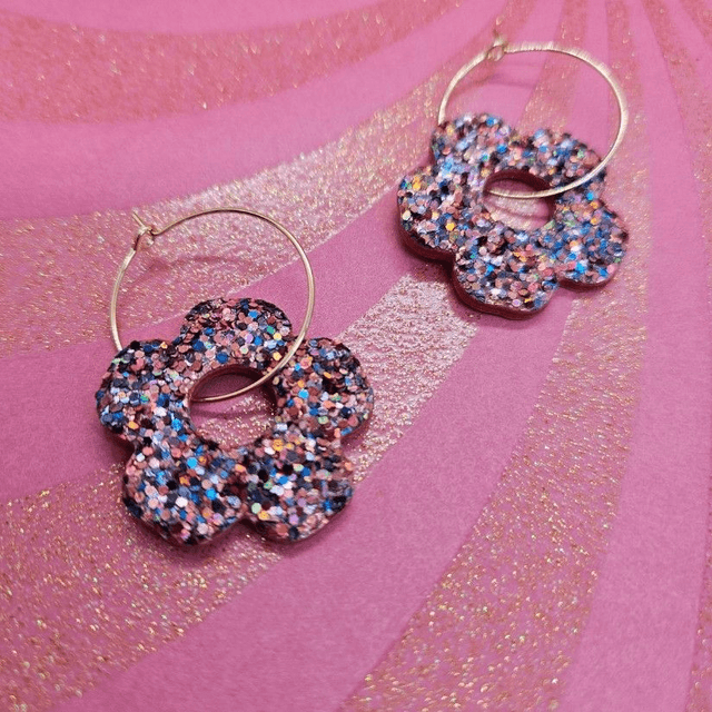 BO en cuir & paillettes "Louises" 
