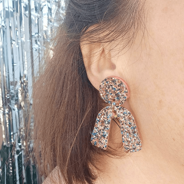 BO en cuir & paillettes "Bridget" 
