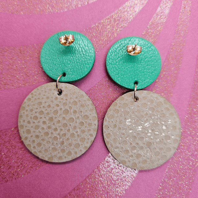 BO en cuir & paillettes "Pompom Girl"