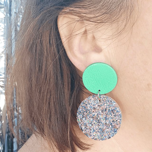 BO en cuir & paillettes "Pompom Girl"