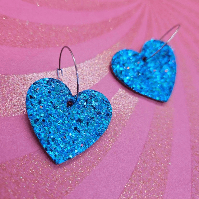 BO en cuir & paillettes "Sweetheart" 