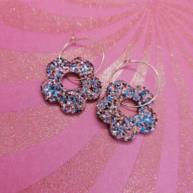 BO en cuir &amp; paillettes &quot;Louises&quot; 