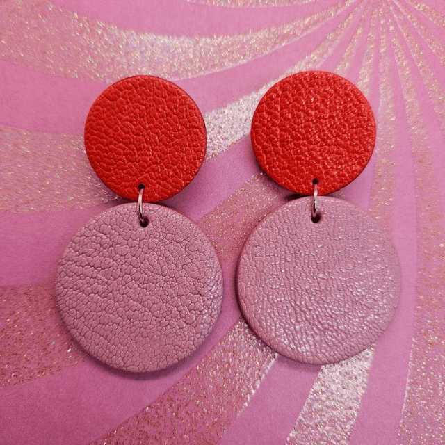 BO en cuir &quot;Pompom Girl&quot; 